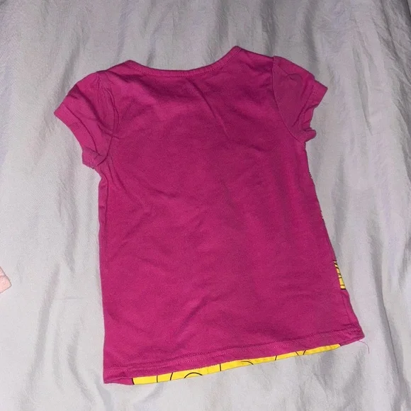 Disney Princess Pink and Yellow Kids T-Shirt - Picture 3 of 4